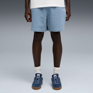 WARDROBE ESSENTIALS Men's Relaxed 7" Shorts, Cool Blue, extralarge